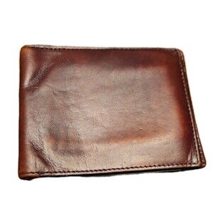 Bosca 12 Pocket Credit Card Wallet Old Leather Dark Brown